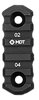 Mdt Sporting Goods Inc 103150BLK M-Lok Picatinny Rail  Black Anodized 2.50" Long