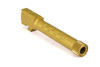 Faxon Firearms Match Series Glock G19 Flame Fluted Barrel 416R - Threaded | TiN (Gold) PVD