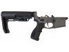 FosTech LITE Complete Lower AR Receiver - Tungsten |  MFT Buttstock | Installed Fostech Echo AR-II Trigger