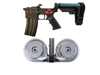 Franklin Armory BFSIII Equipped PISTOL Complete AR15 Pistol Lower Receiver - Black | Installed AR-C1 Binary Trigger | SBA3 Brace & 1 RWB AR-15 .223/5.56 Dual Drum Magazine - Black | 100rd | Gen 2 | Reinforced Feed Lips