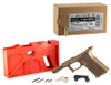 Polymer 80 PF940 80% Full Size Pistol Frame Kit V2 - FDE | Compatible with Glock 17/22 Bundled w/ Sellier & Bellot 9mm Luger Handgun Ammo - 124 Grain | FMJ | 250rd Box