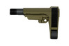 SB Tactical SBA3 Pistol Stabilizing Brace - OD Green | 5-Position Adjustable