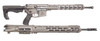 FosTech FLITE Phantom Train and Shoot Combo AR-15 Rifle - Tungsten | .22 LR / 5.56 NATO | 17" CMMG Barrel (.22LR) / 16" Faxon Barrel (5.56NATO) | 13" Mach-2 Rail | FosTech Tomahawk Stock | Sabre Grip | Installed Echo-AR ll Trigger