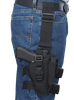 Bulldog WTAC8R Tactical  Leg Black Knit Fits Large Semi-Auto Fits 3.50-5" Barrel Right Hand