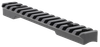 Talley PSM258763 Fierce Picatinny Rail  Black Anodized Short Action 20 MOA