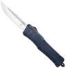 CobraTec Knives LNYCCTK1LDNS CTK-1  Large 3.75" OTF Drop Point Plain D2 Steel Blade/NYPD Blue Aluminum Handle Features Glass Breaker Includes Pocket Clip