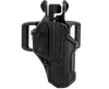 Refurbish / Dent / Scratch 410200BKL T-Series L2C Light Bearing OWB Black Polymer Belt Slide Compatible w/Glock 17/19/22/23/31/32/45/47 Right Hand *Package Damaged