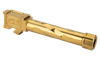 Zaffiri Precision ZP.19BTG   9mm Fits Glock 19 4.50" Gold 416R Stainless Steel