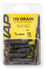 NAP NAP60P3DP932X 3D Practice Points Field Tips Fixed 125 GR Black/ 12 Pack