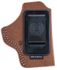 Bianchi 18026 6C  IWB Tan Leather Belt Clip Compatible w/Glock 19/23/26/27/36 Right Hand