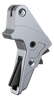 Tyrant CNC TDMPTRIGFSCGREY/BLK   Gray Fits S&W M&P Full-Size & Compact