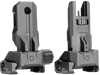 Strike Industries SPBUS Strike Polymer Backup Sights  Black Folding for AR-15