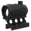 TacFire RD011 Dual Illuminated Red Dot  Black Anodized 1 x 20 mm 4 MOA Red/Green Dot Features Riser Mount