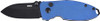 BLUE/BLACK BUTTON LOCK D2!CRKT SQUID 2.2" FINE EDGE 