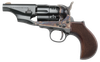 Taylors & Company 200017 1860 Army Snub Nose Break Open 44 Cal Striker Fire 3" 6 Shot Color Case Hardened Frame Blued Barrel & Cylinder Walnut Grip
