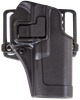 Refurbish / Dent / Scratch 410504BKL Serpa CQC  OWB Size 04 Matte Black Polymer Belt Loop/Paddle Compatible With Beretta 92/96/M9 Left Hand *Package Damaged