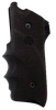 Hogue 82000 Rubber Grip  Black with Finger Grooves for Ruger Mark II, III