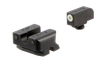 TruGlo TG231W3W Tritium Pro  Black | Green Tritium White Outline Front Sight Green Tritium Rear Sight