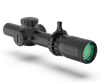 Swampfox Optics THK14241GF Tomahawk II  Black 1-4x 24mm 30mm Tube Bright Fiber Optic Green Reticle