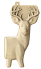 Birchwood Casey 3DTDTDEER 3D Deer 31.25" x 17" x 4" Tan 3 Per Pack