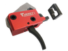Timney Triggers 682 PCC Trigger  Two-Stage Curved Trigger with 2 lbs Draw Weight & Black/Red Finish for AR-Platform