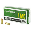 Remington UMC Handgun .380 ACP 95gr FMJ Ammo - 50 Rounds