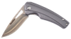 Smiths Products 51246 Istana  2.75" Folding Drop Point Plain Satin 400 SS Blade/Gray Anodized Aluminum Handle Includes Pocket Clip