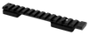 Warne 7640M Mountain Tech Tactical Rail Black Anodized Aluminum Browning X-Bolt Super Short Action, 0 MOA