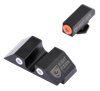 Night Fision GLK001007OGW Tritium Night Sights For Glock  Green Tritium Orange Outline Front Sight- Green Tritium White Outline Rear Sight Glock 17/17L/19/22