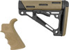 COLLAPSIBLE STK MIL-SPEC FDEHOGUE AR-15 GRIP & OVERMOLDED 