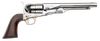 Pietta PF60OS448 1860 Army "Old Silver" 44 Cal 8" 6rd Old Silver Steel Frame, Cylinder & Round Barrel w/Walnut Grip