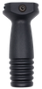 Ergo 4253BK Pop Bottle Vertical Forward Grip Black Polymer, Ribbed Lower for Picatinny Rail