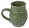 Caliber Gourmet CBGM1043 Caliber Gourmet Grenade Mug Green Ceramic Grenade