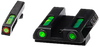 HiViz GLN521 LiteWave H3 Fiber-Optic Sight Set Green Fiber Optic/Orange Outline w/ Litepipes Green Fits Glock 42, 43, 43X, 48
