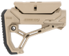 FAB Defense FXGLCORECPT GL-Core  Buttstock for AR-15/ M4 w/Adjustable Cheek-Rest Flat Dark Earth Fiberglass Reinforced Polymer