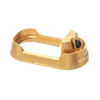 Tyrant CNC TDG19G34MWGLDBLKSRW  Magwell Fits Glock 19 Gen 3-4 Gold Aluminum