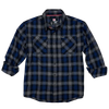 Hornady Gear 32206 Flannel Shirt  3XL Navy/Black/Gray,  Cotton/Polyester, Relaxed Fit Button Up