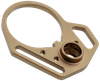 Strike Industries ARULMFEP&ACNFDE QD End Plate QD End Plate with Hook Attachments & Anti-Rotation Castle Nut, Flat Dark Earth Finish