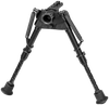Harris Bipods S-BRMM-LOK Swivel BR M-LOK, 6-9", Black Steel/Aluminum, Notched Legs, Rubber Feet