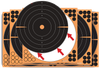 EZ-Aim 1531710 Splash Reactive  Self-Adhesive Paper Black/Orange  12"x12" Bullseye 10 Pack
