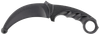 Cold Steel CS92R49 Karambit Rubber Trainer 4" Fixed Plain Black Santoprene Blade/Black Deep Checkered w/Ring Pommel Santoprene Handle