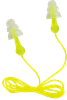 Peltor 97317 Tri-Flange Reusable Earplugs Polymer 26 dB In The Ear Yellow Buds with Yellow Cord Adult 3 Pair