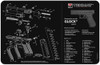 11"x17" FOR GLOCK G5 BLACKTEKMAT ARMORERS BENCH MAT 