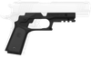 Recover Tactical CC3P0104 Frame Grip  Black Polymer Frame with Interchangeable Black & Gray Panels for Standard Frame 1911