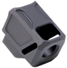 Faxon Firearms FFPACOMPSSG02 EXOS-533 Compensator Black Nitride 6061 Aluminum 1/2"x28 Threads 1.218" OAL Compatible w/ Glock 43X/48