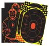 Birchwood Casey 34630 Shoot-N-C Reactive Target Combo Pack Self-Adhesive Paper Multi Color 12"x18" Oval Silhouette/Bad Guy 5 Pack