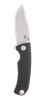 S.O.G SOG11060243 Tellus ATK 3.50" Folding Clip Point Plain Stonewashed Cryo 440C SS Blade/ Black Textured w/Orange Backspacer GRN Handle Includes Belt Clip
