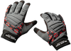 Black Rain Ordnance TACTGLOVEGRY/BLK/RD Tactical Gloves  Black/Gray/Red Small Velcro