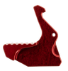 Rise Armament RA212GIRR Extended Charging Handle Latch RA-212 RISE Red Aluminum fits Mil-Spec AR Charging Handles