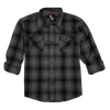 Hornady Gear 32223 Flannel Shirt  Large Gray/Black,  Cotton/Polyester, Relaxed Fit Button Up